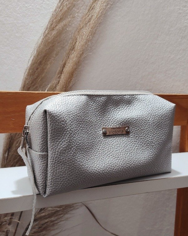 Producto - Neceser aura - ecocuero plata