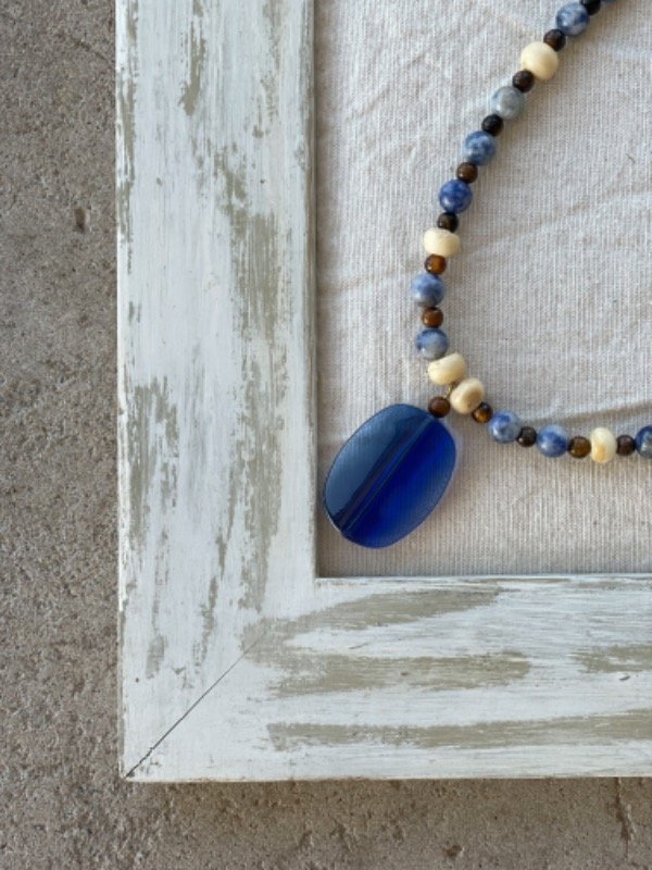 Producto - Collar piedra azul