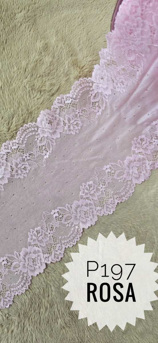 Producto - P197 PUNTILLA ROSA 19 CM