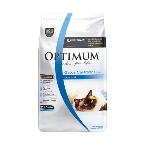 Producto - OPTIMUM GATO CASTRADO X 3KG