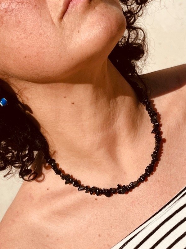 Producto - Gargantilla Amuleto Obsidiana Protección y limpieza energética. - 4