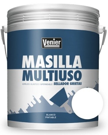 Producto - MASILLA ACRÍLICA MULTIUSO Blanco 6kg VENIER