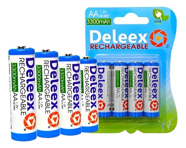 Producto - PILAS RECARGABLE AA X4 DELEEX 3300MAH