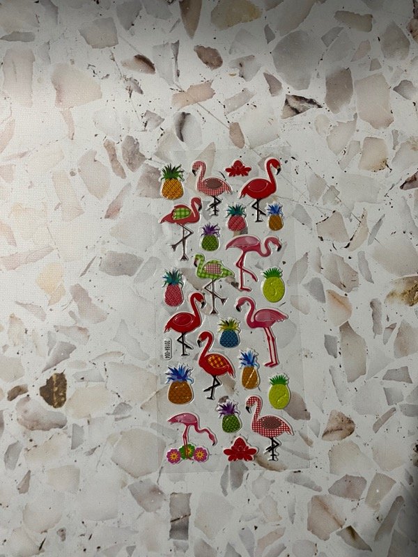 Producto - Sticker Plancha Flamingos