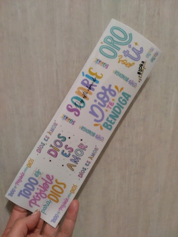 Producto - UV Tiras 8x28cm Frases #7