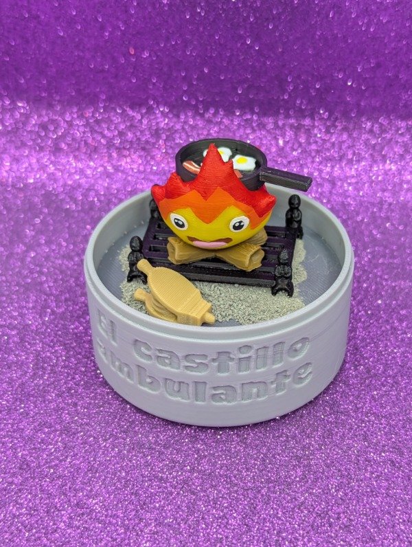 Producto - Mini diorama Calcifer - Castillo ambulante - 0