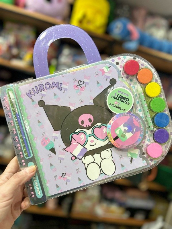 Producto - Valija con acuarelas y librito de pintar Kuromy