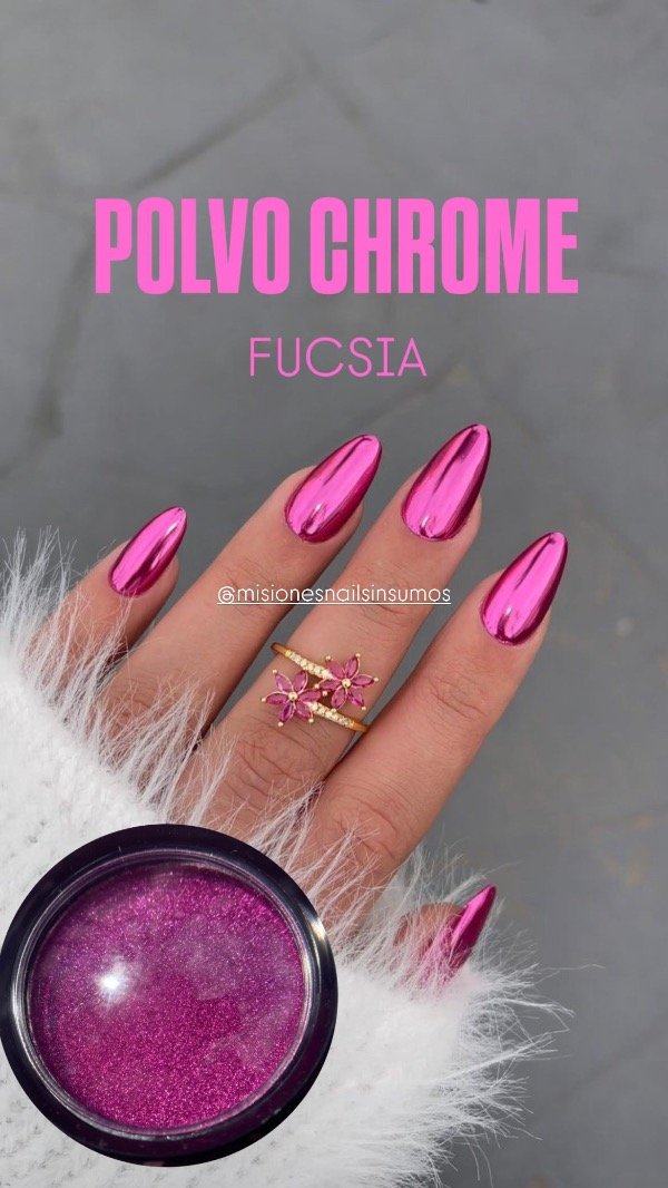Producto - Polvo chrome fucsia