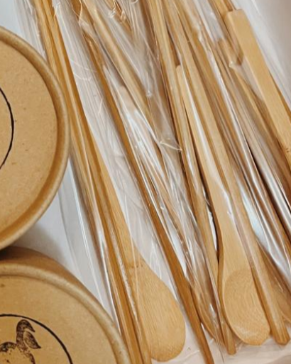 Producto - Combo Cuchara de bambú + 2 palitos de bambú