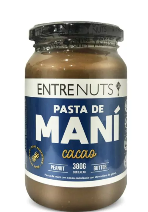 Producto - Pasta de Mani con Cacao - Entrenuts x 380g