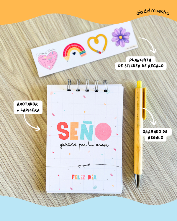 Producto - Anotador + lapicera