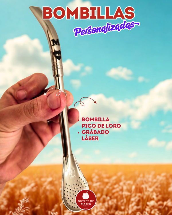 Producto - Bombilla Chata PERSONALIZADA