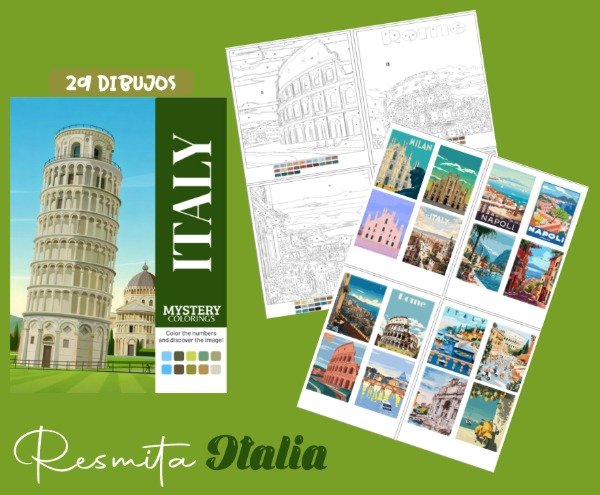 Producto - Resmita para colorear Italia x29 dibujos - 0
