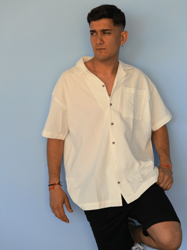 Producto - Camisa de lino Kazuma blanca Ratier - 1