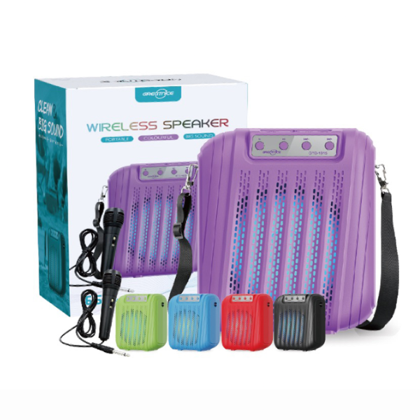 Producto - Parlante Bluetooth 6,5" GTS 1915 con micrófono y correa