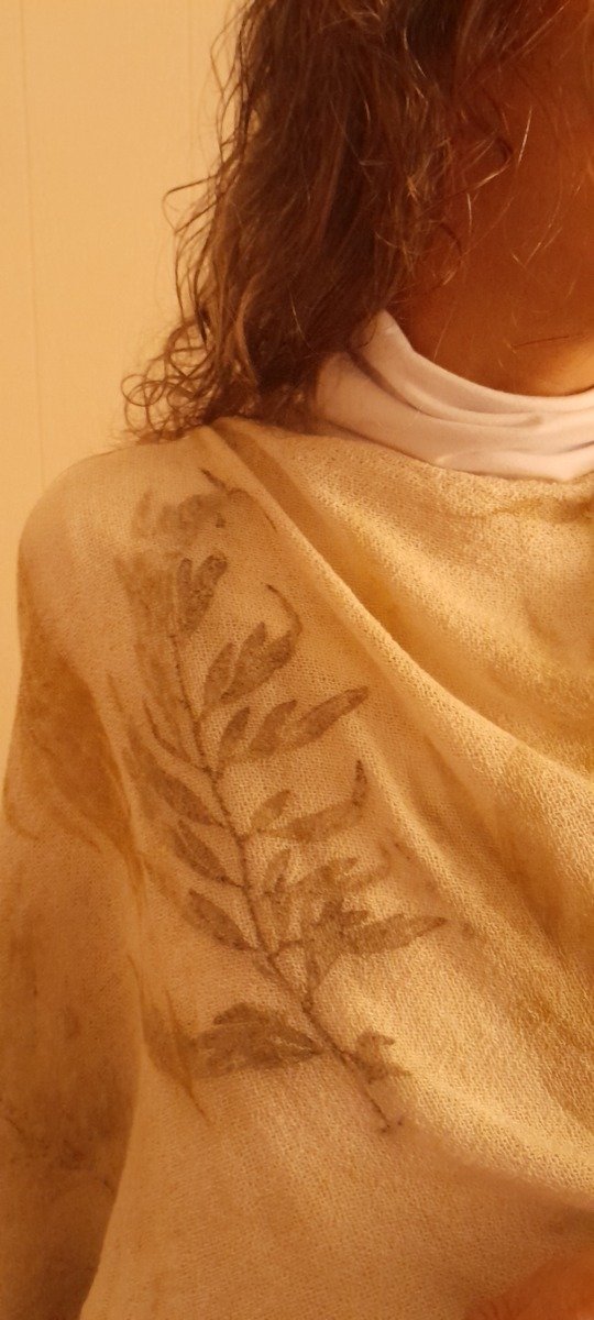 Producto - Poncho estampa botanica. Ultimos - 2