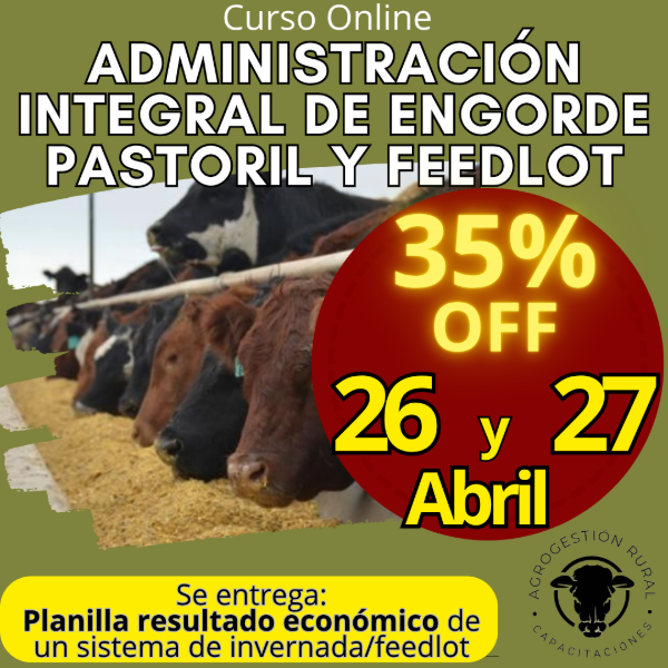 Producto - Curso Online: Administración Integral de Engorde Pastoril y Feedlot