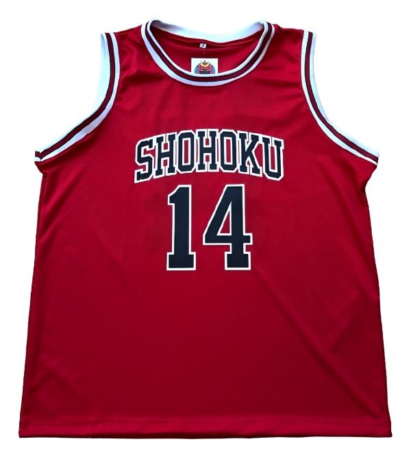 Producto - Camiseta Basket Shohoku 14 Slam Dunk ROJA Cosplay Otorii Anime