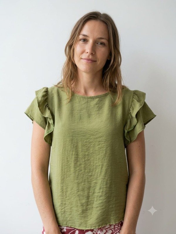 Producto - Remera Ecove Volados Emilia Liso (Art. 5992)