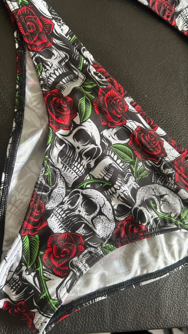 Producto - BIKINI TURBO MARE SKULL AND ROSES (L, XL) - 3