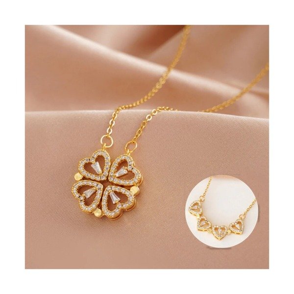 Producto - collar trebol de 3 corazon
