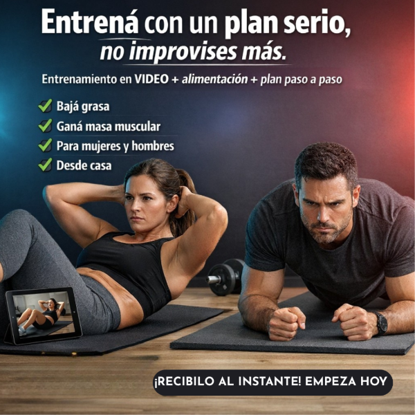Producto - Programa Fitness en Casa  Sin Gym Sin Excusas