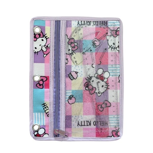 Producto - Cartuchera geometría Kitty lila