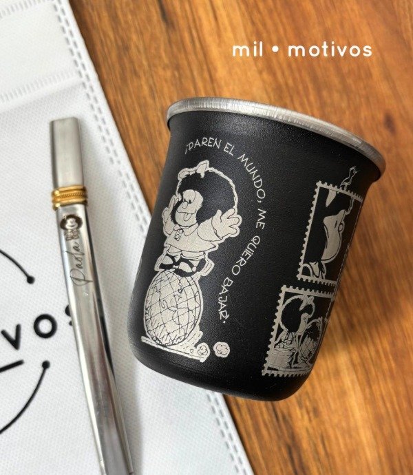 Producto - Mate Térmico 360 MAFALDA + Bombilla