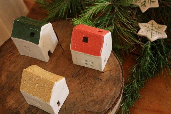 Producto - Casita de Cerámica (Techo Beige)