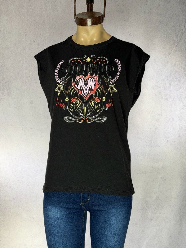 Producto - MUSCULOSA NEGRA MIDNIGHT ST MARIE ALGODON
