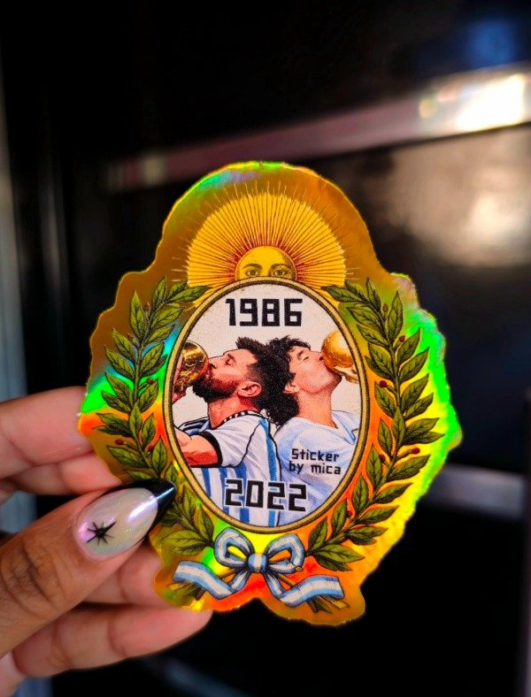 Producto - Sticker mundial escudo nacional PREMIUM