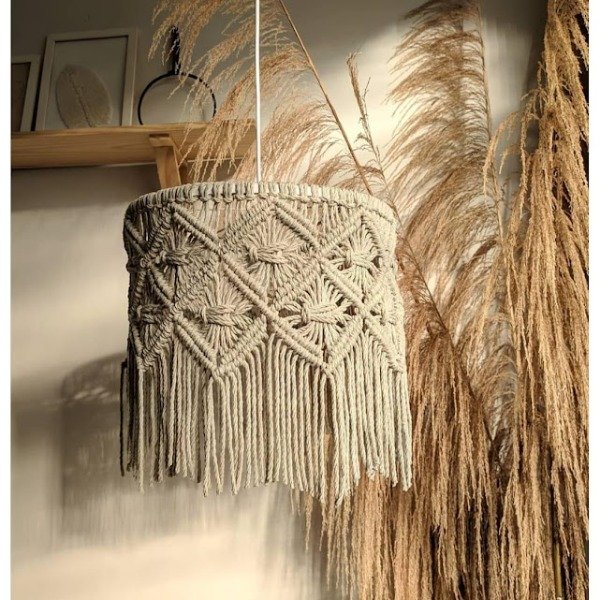 Producto - Pantalla de Lampara Macrame