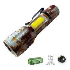 Producto - Linterna Tactil USB Camuflada con Estuche