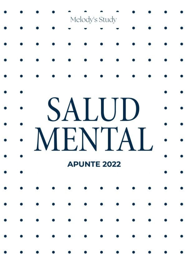Producto - Apunte de Salud Mental