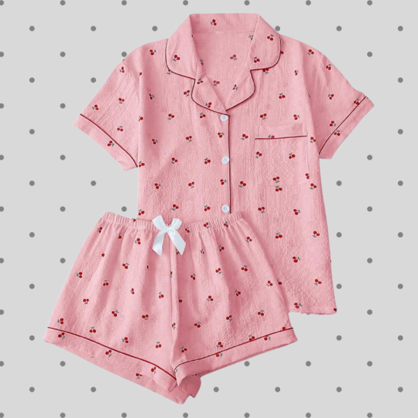 Producto - Conjunto de pijama de 2 piezas Cherry Pink - 0