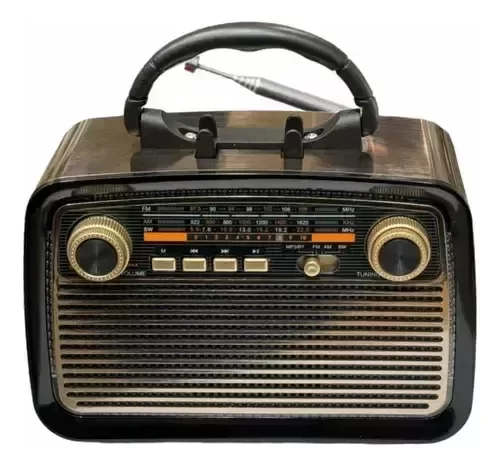 Producto - Radio retro con AM/FM y Bluetooth KFT-1467 (Con linterna)