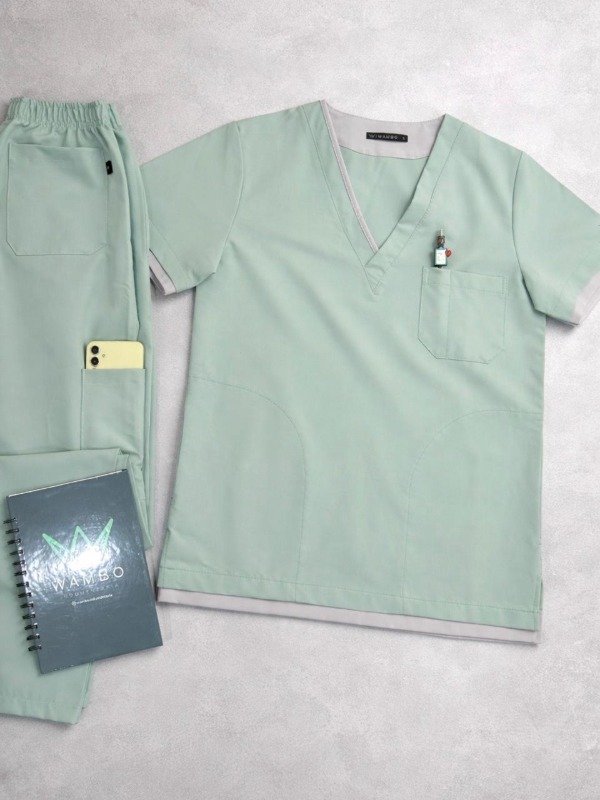 Producto - OLIVO SPANDEX (Verde detalle Gris)