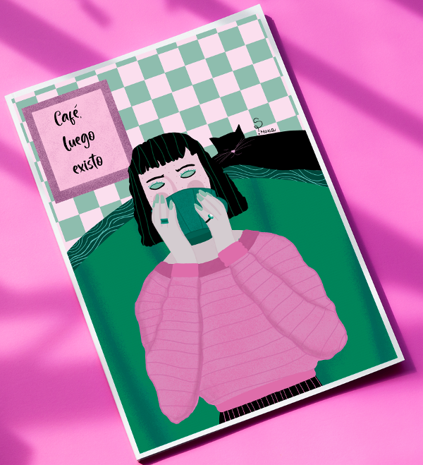 Producto - Print "Café, luego existo"