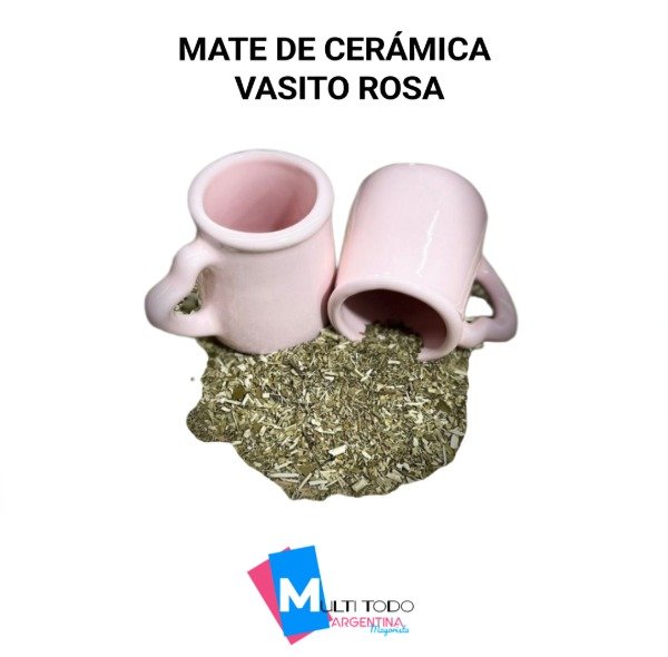 Producto - MATE DE CERÁMICA VASITO ROSA
