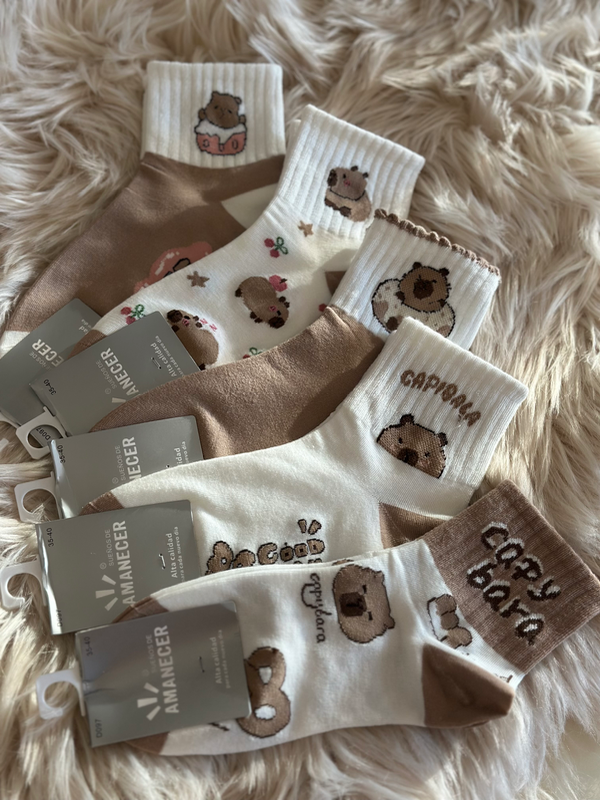 Producto - MEDIAS AMANECER CAPYBARA MARRON