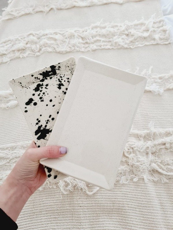 Bandeja Dallas Blanca y Negra - SENDAI DECO