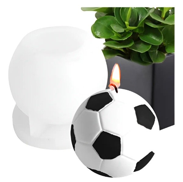 Producto - MOLDE SILICONA PELOTA DE FUTBOL