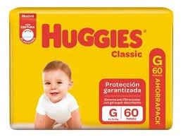 Producto - HUGGIES CLASSIC TALLE G X 60