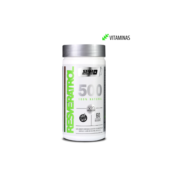 Producto - Resveratrol 500 60 caps - STAR NUTRITION