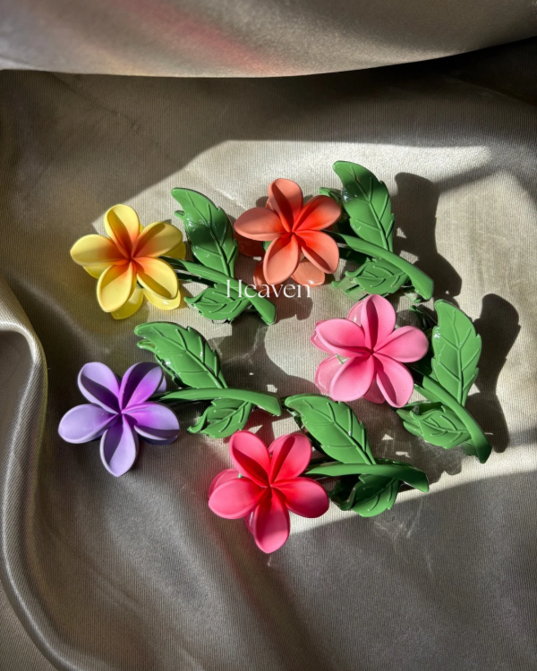 Producto - Broches flor hawaiana