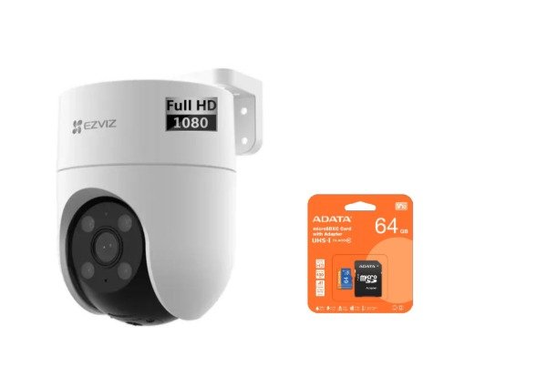 Producto - EZVIZ H8C 1080P 2MP FULL HD + MICRO SD 64GB - COMBO SEGURIDAD