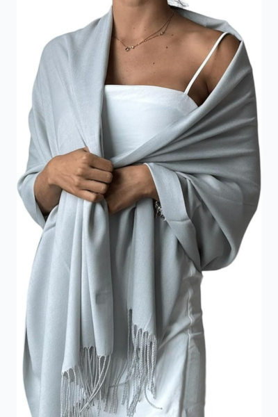Producto - Pashmina Liso Gris Perla