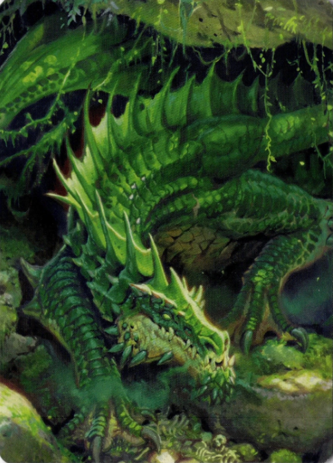 Producto - Adult Green Dragon Art Card Commander Legends: Battle for Baldur's Gate