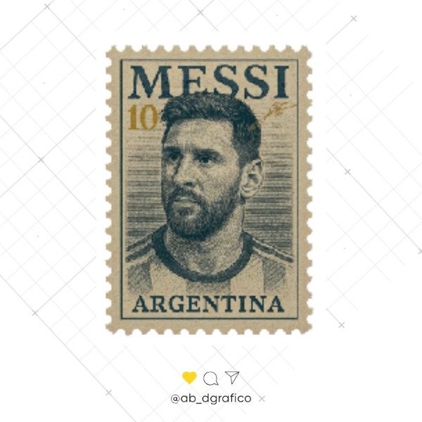 Producto - ESTAMPILLA MESSI