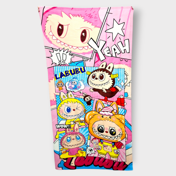 Producto - Toallón Infantil 140x70cm Labubu